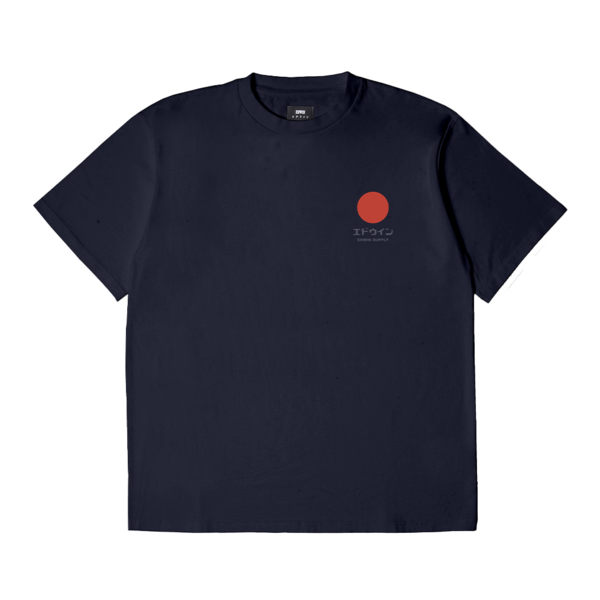 Japanese Sun Supply T-Shirt Maritime Blue